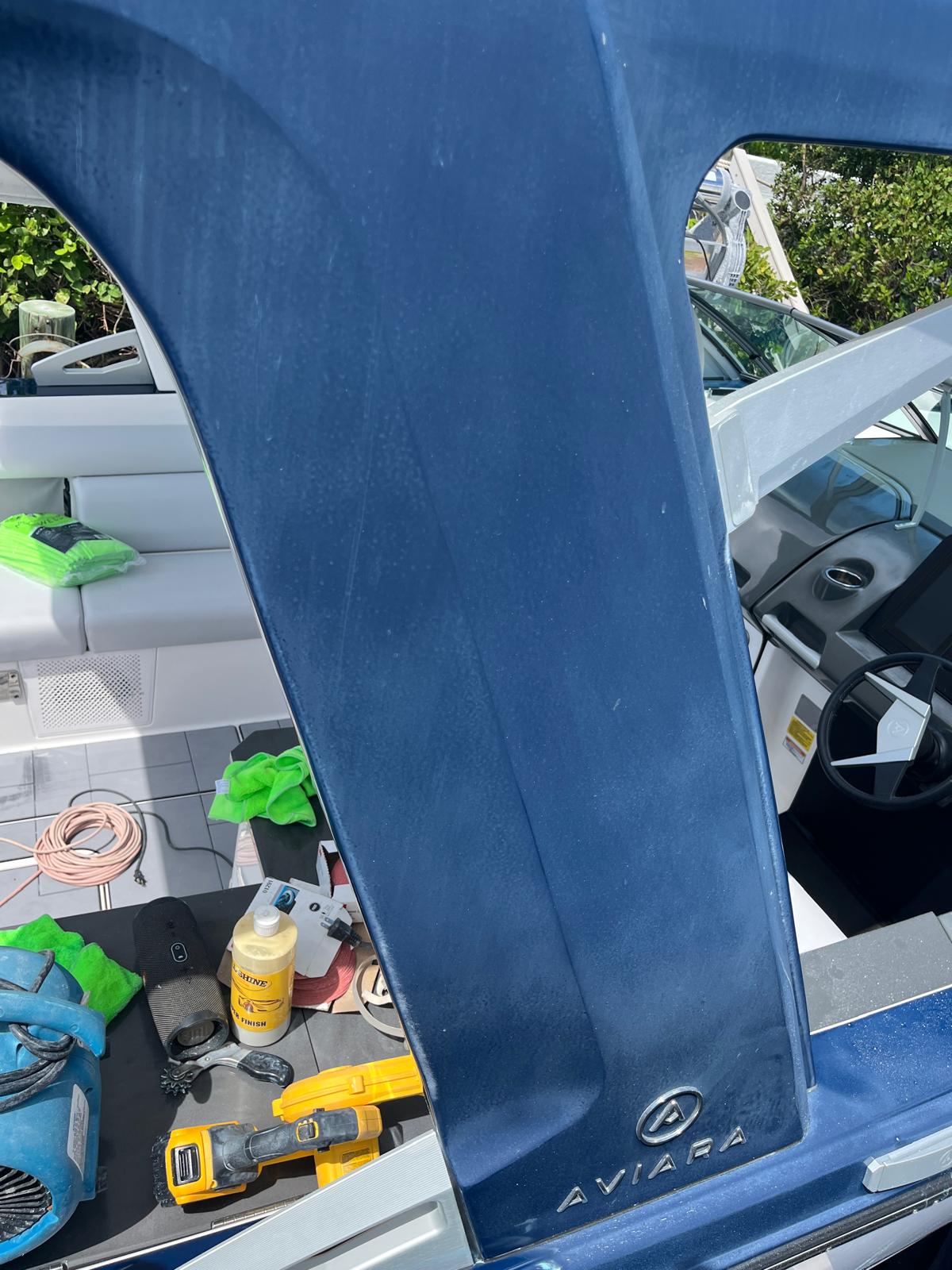 Before and after hull restoration compare slider
